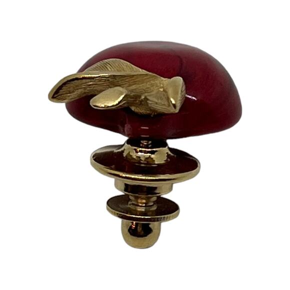 Avon Apple Lapel Pin – Classic Design, 1" x 0.75" - Picture 3 of 6